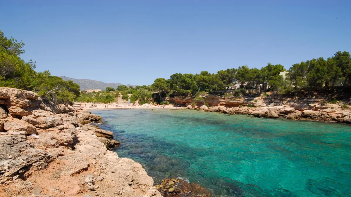 Imatge de Cala Forn, a l’Ametlla de Mar.