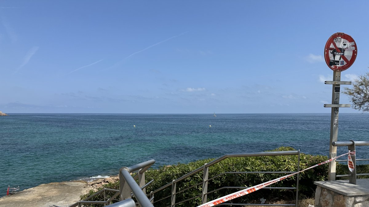 Entrada tancada ahir a la platja de Pixavaques de l'Ametlla de Mar
