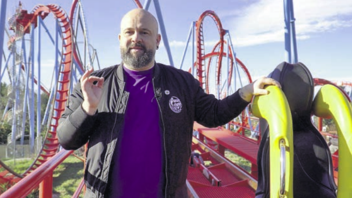El cocreador del documental Dragon Khan: Símbolo de una aventura, Joan Villaró, en un moment de la peça audiovisual.