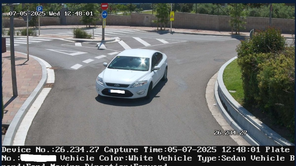 Captura d'una imatge gravada per una de les càmeres instal·lades a la Pobla de Mafumet.