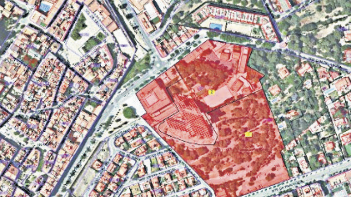 Mapa de la zona verda.