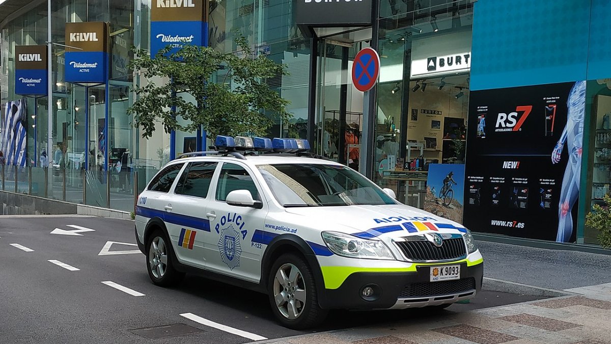 Imatge d'arxiu d'un cotxe de la policia andorrana