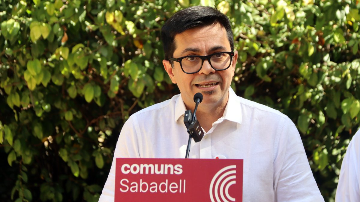 El secretari primer de la Mesa del Congrés i diputat dels Comuns, Gerardo Pisarello, a Sabadell
