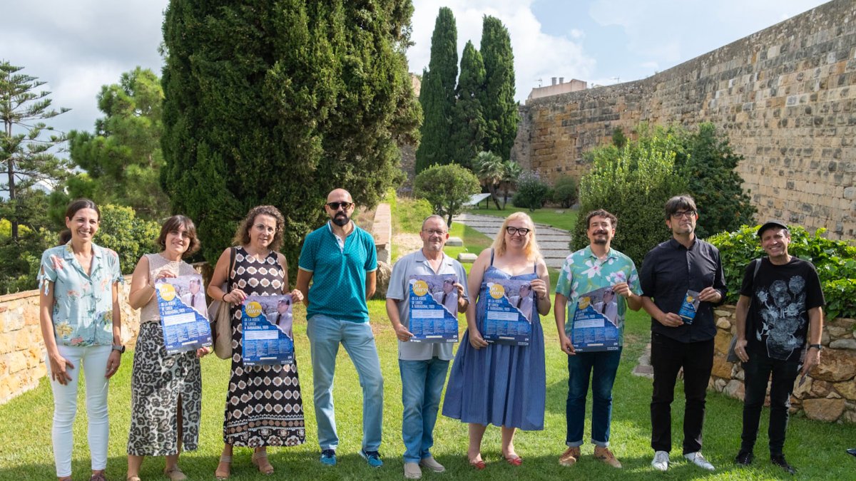 Imatge dels impulsors dels actes commemoratius del 90è aniversari de la visita de Lorca a Tarragona.