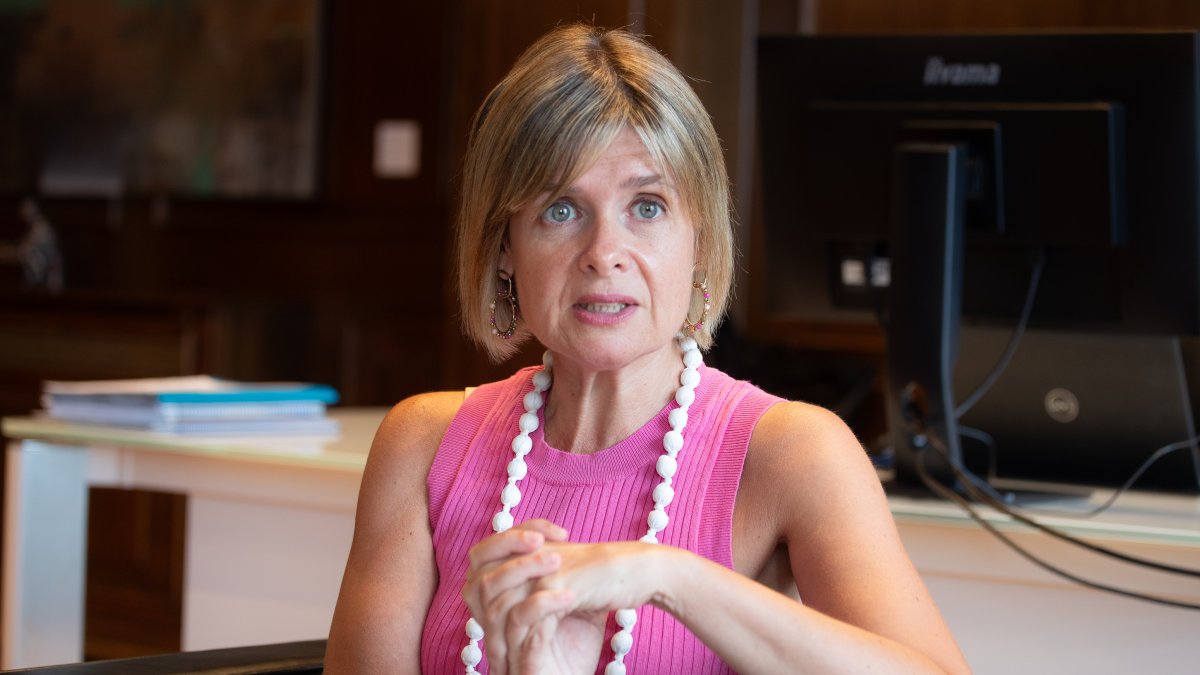 Noemí Llauradó, presidenta de la Diputació, durant l'entrevista amb Diari Més.