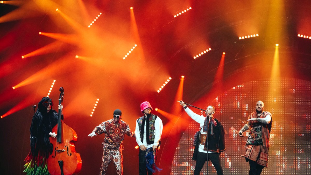 El grupo ucraniano Kalush Orchestra, ganador del festival de Eurovisión 2022.