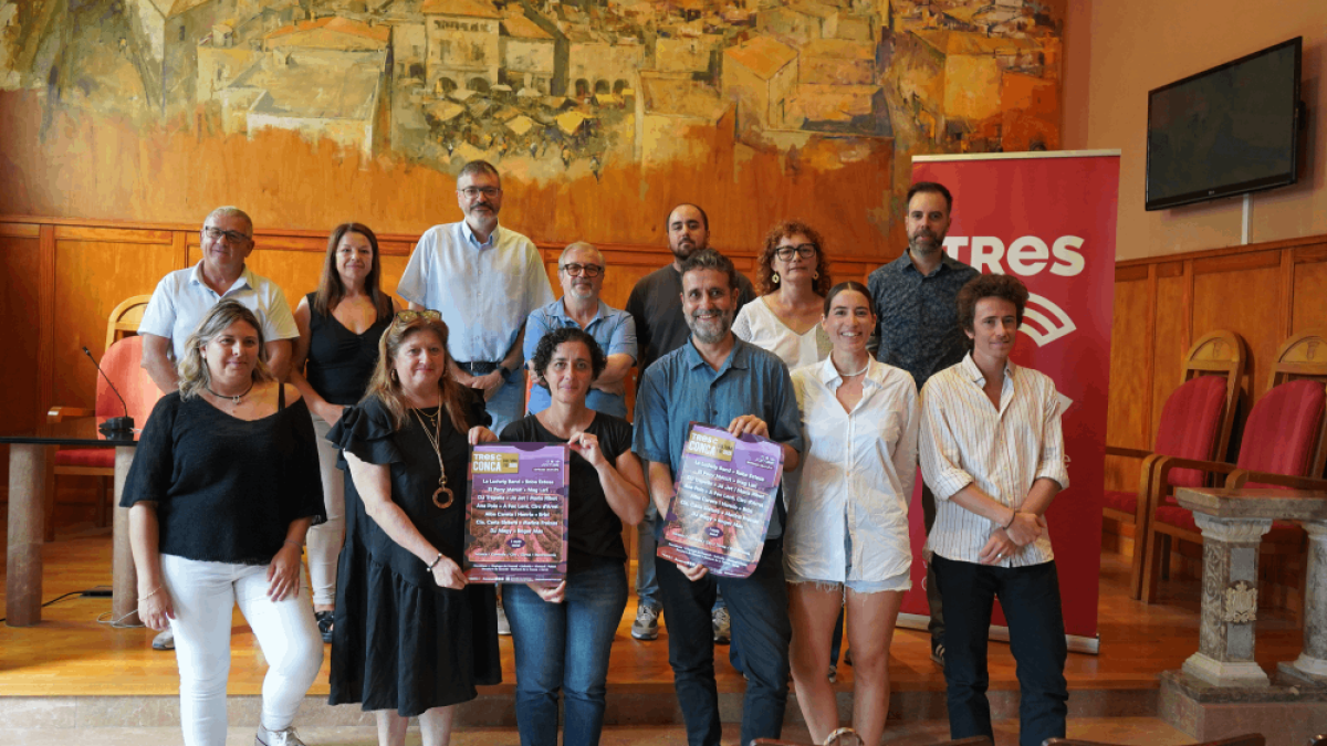 Presentació del Festival TRESC CONCA: Cultura i vi, aquest dimarts a l’Ajuntament de Montblanc.