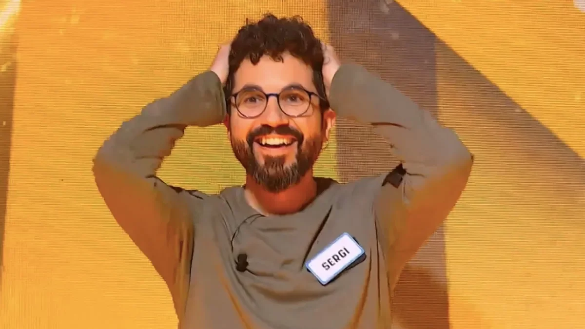 Amb l’últim segon de rellotge, el Sergi va encertar la pregunta d’esports que li va donar els 75.000 euros.