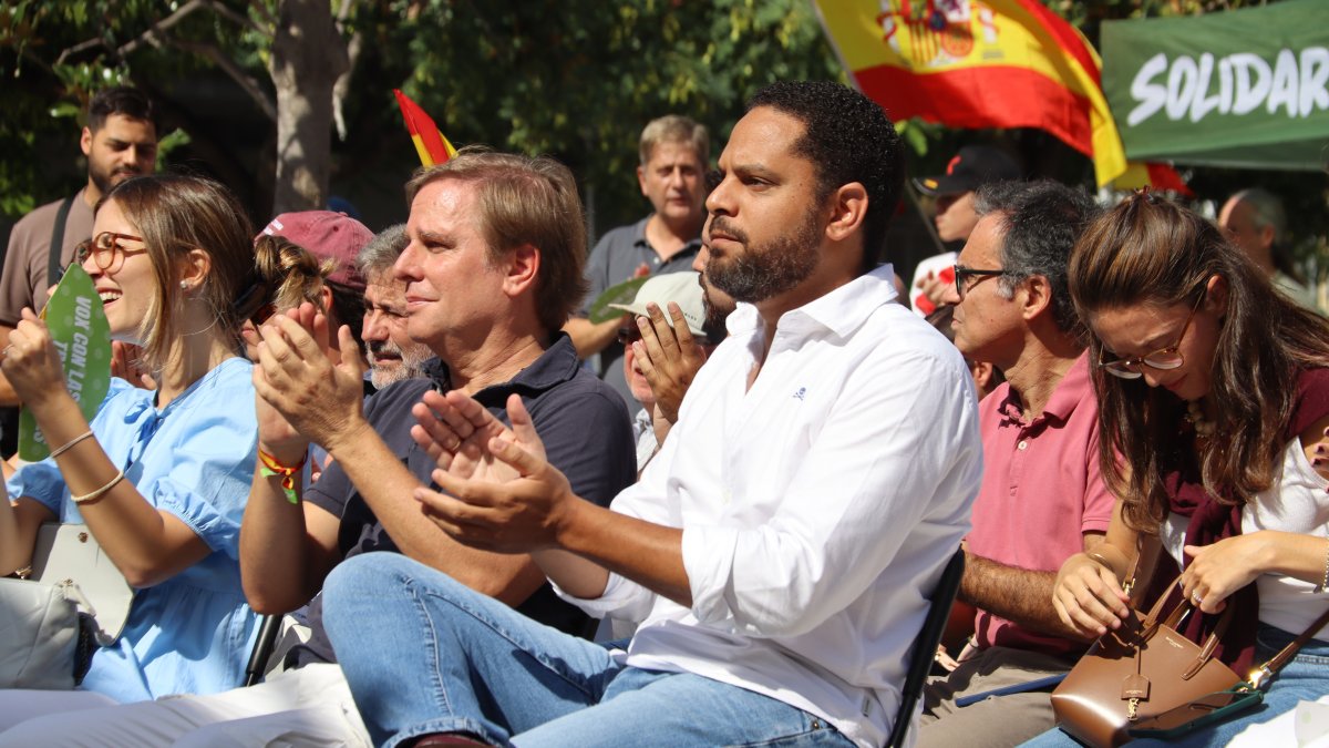 El líder de Vox a Catalunya, Ignacio Garriga, i el portaveu parlamentari, Juan Garriga