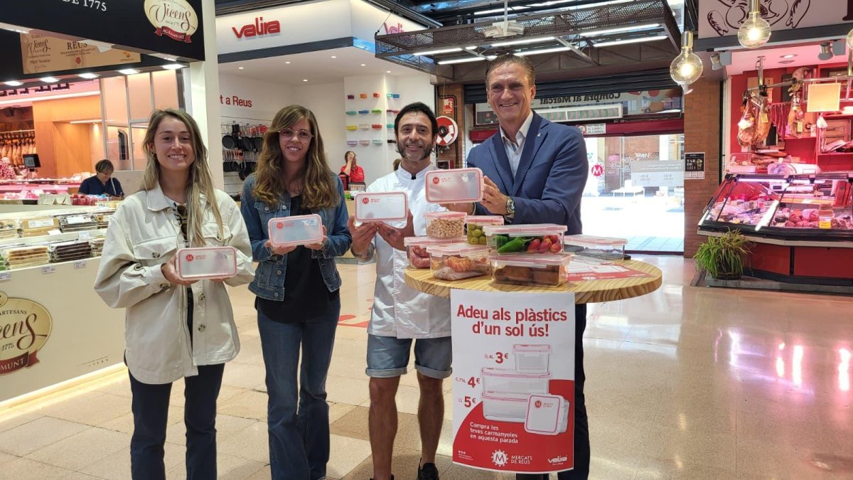 Valira ha personalizado expresamente para los Mercados de Reus sus tres contenedores herméticos más vendidos.
