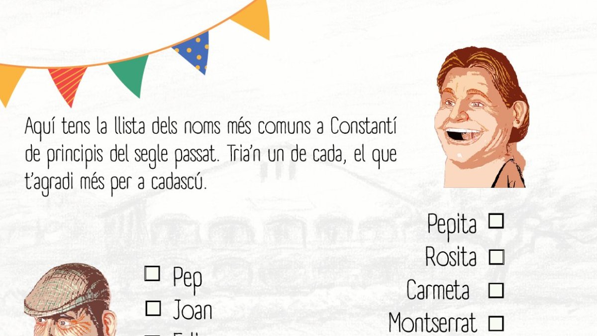 L'Ajuntament de Constantí ha posat en marxa una campanya participativa per buscar els noms d'aquests capgrossos.