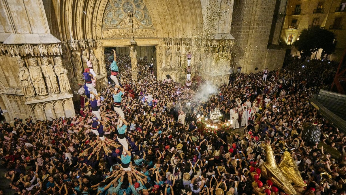 Un acto de las fiestas de Santa tecla de este año.