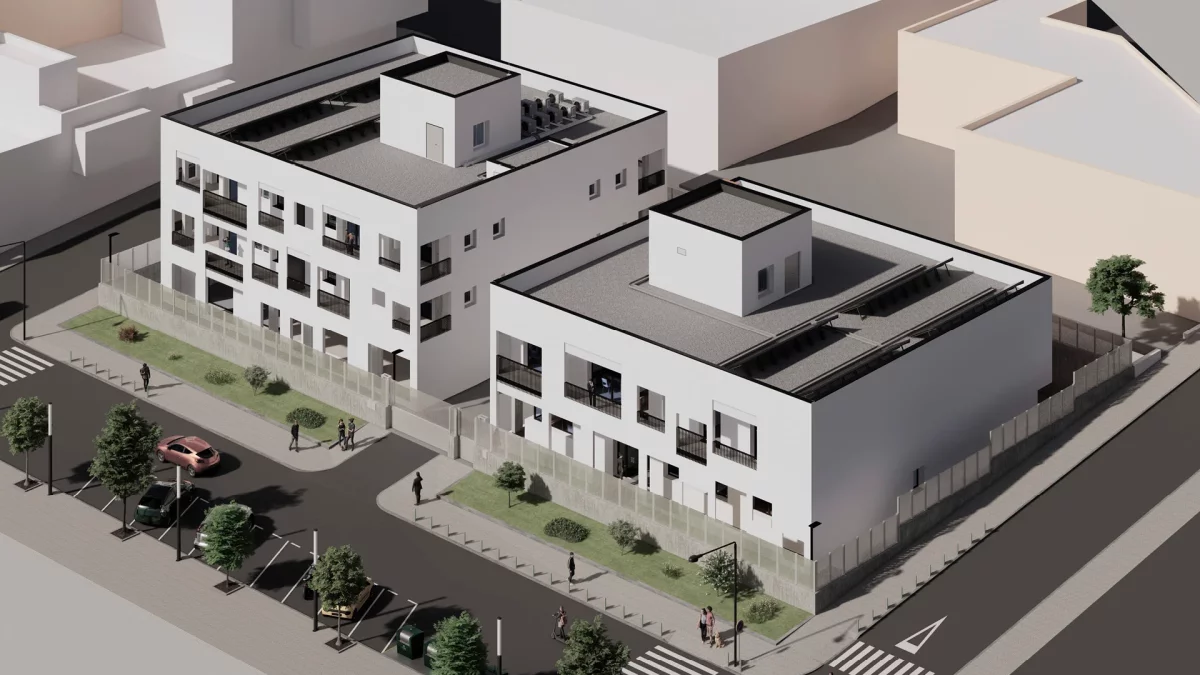 Render de la futura caserna de la Guàrdia Civil a Amposta.