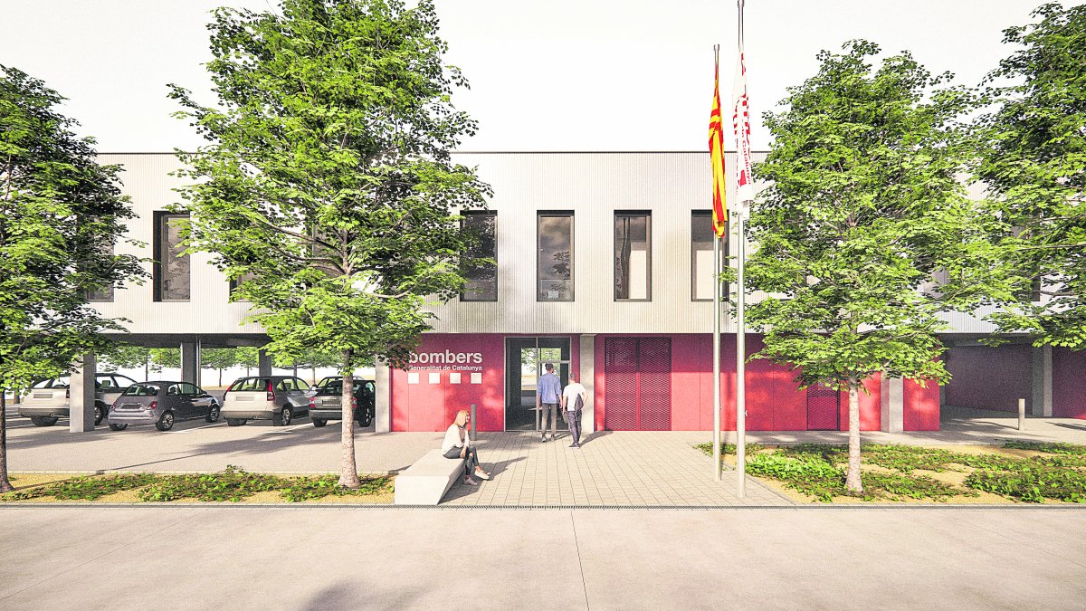 Imagen virtual de cómo se espera que quede el Parque de Bombers de Reus, una vez reformado.