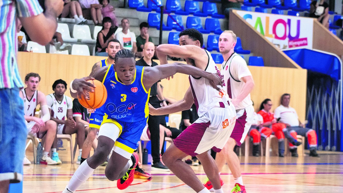 Brehima Traoré durant un duel de Copa España.