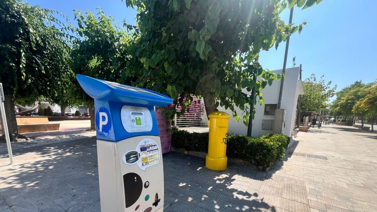 Imatge d'un parquímetre a Altafulla.