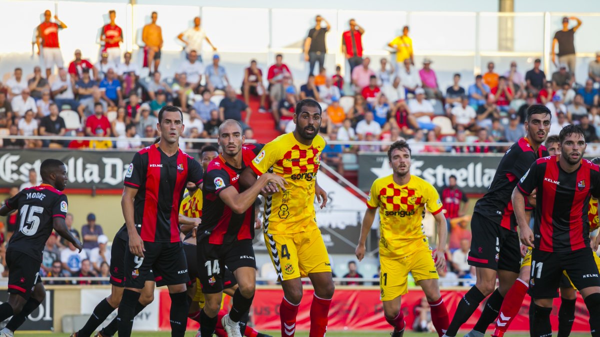 Imatge del darrer derbi entre Nàstic i Reus disputat al Municipal.