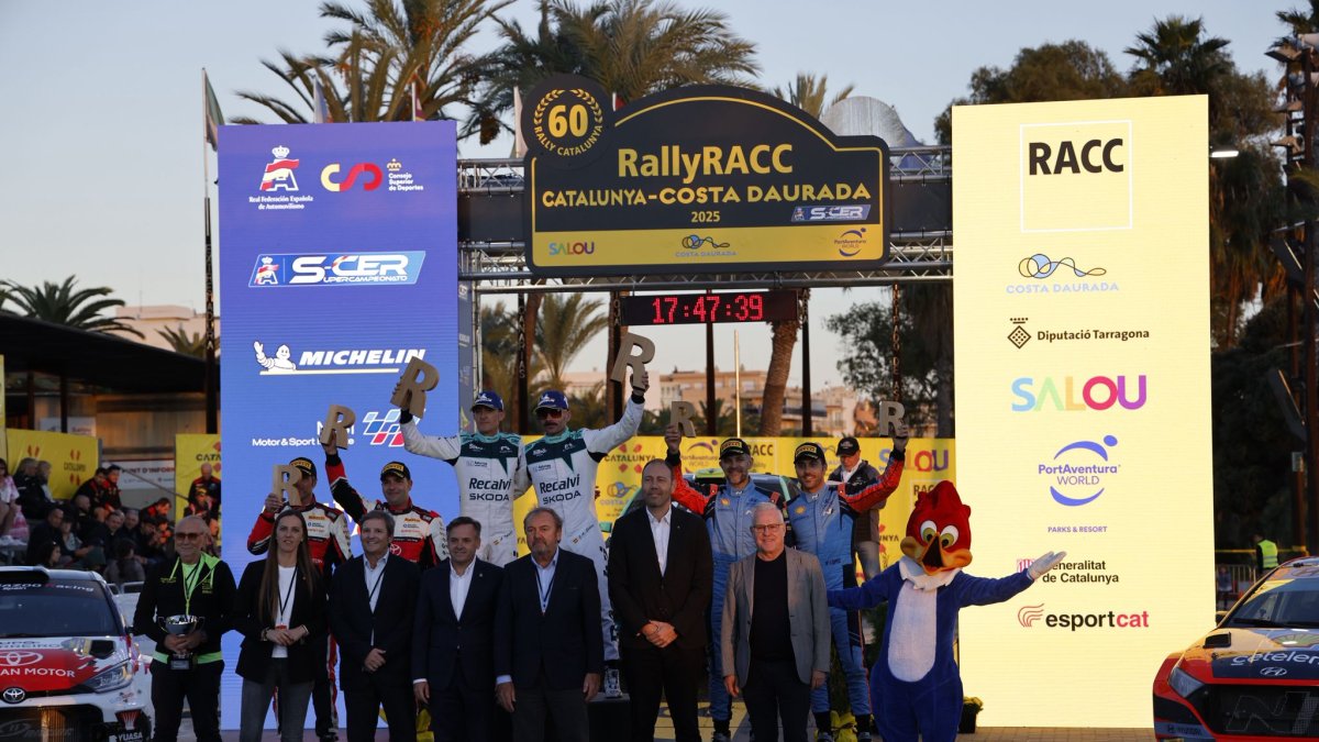 L'equip format José Antonio Suárez-Alberto Iglesias (Škoda Fabia RS Rally2 ha guanyat la 60a edició del RallyRACC Catalunya – Costa Daurada