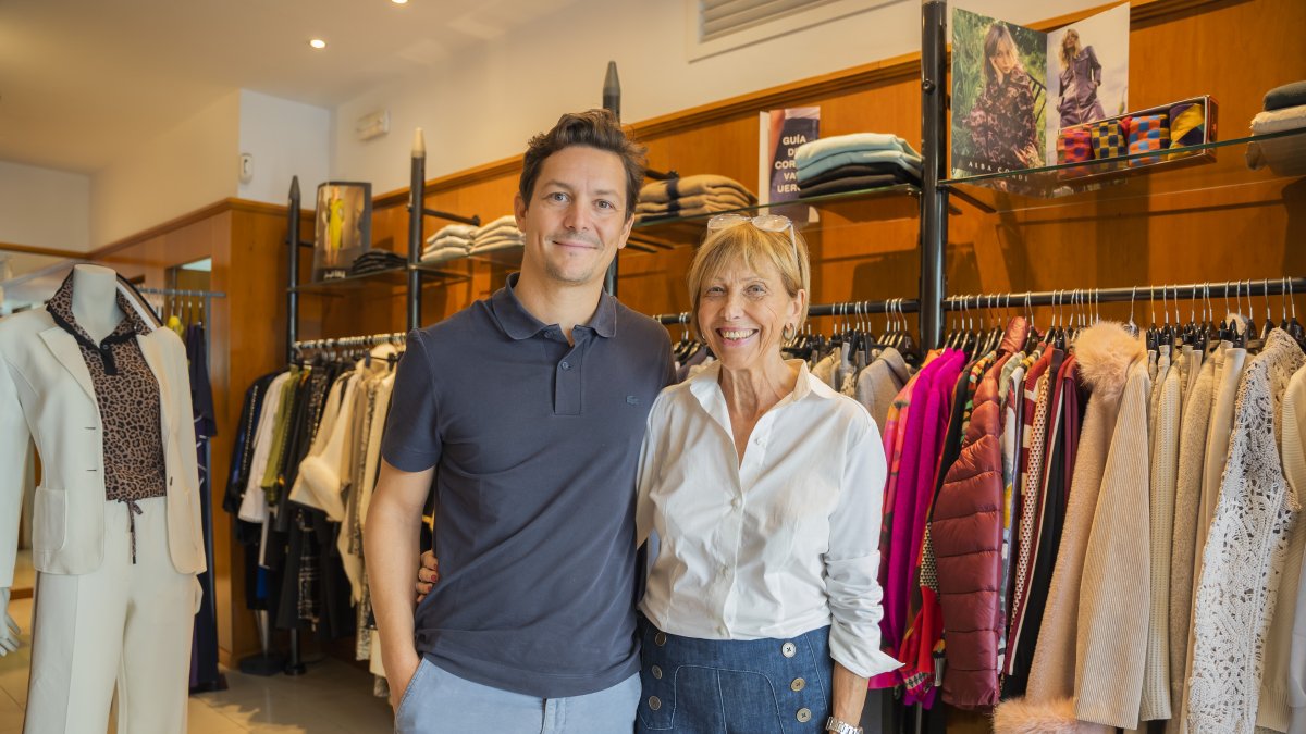 Borja Ávila i Neus Montcusí, a la botiga, la setmana passada.