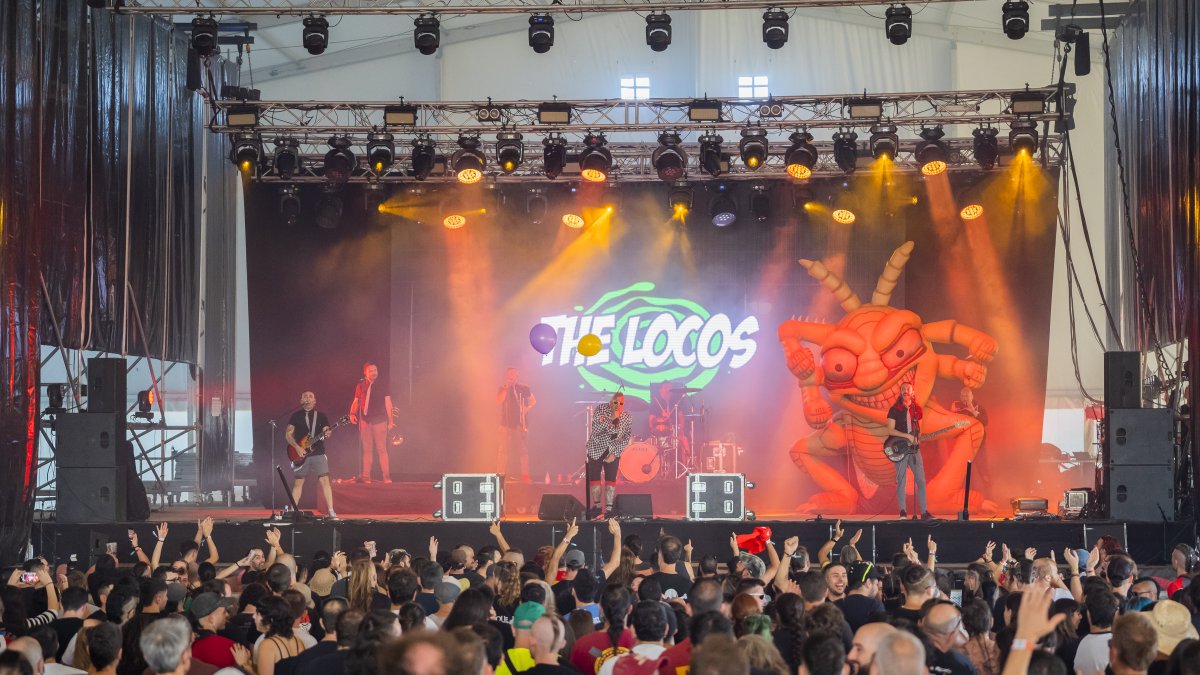 Actuación de The Locos en el Pintor Rock.
