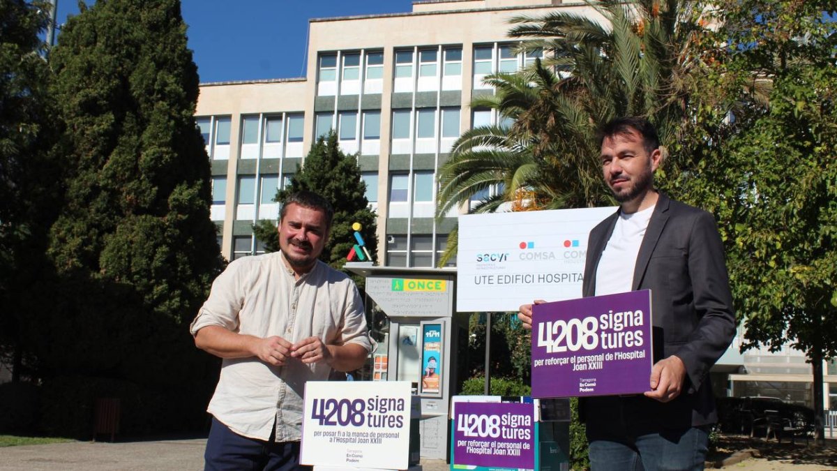 La formació ha denunciat la manca de personal i ha reclamat al Departament de Salut que 