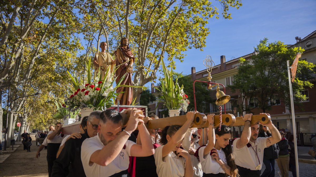 Un instant del trajecte, a l’altura del passeig de Misericòrdia.