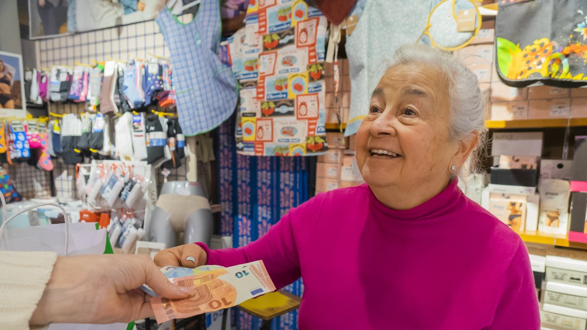 Fotografia d’arxiu d’una campanya organitzada per la Bresca per fomentar el pagament en efectiu.