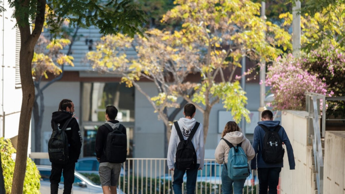 Imatge d’arxiu d’estudiants al Campus Sescelades