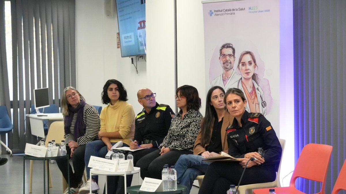 Imatge d’una de les taules rodones de la jornada d’Igualtat i Violència amb Perspectiva de Gènere