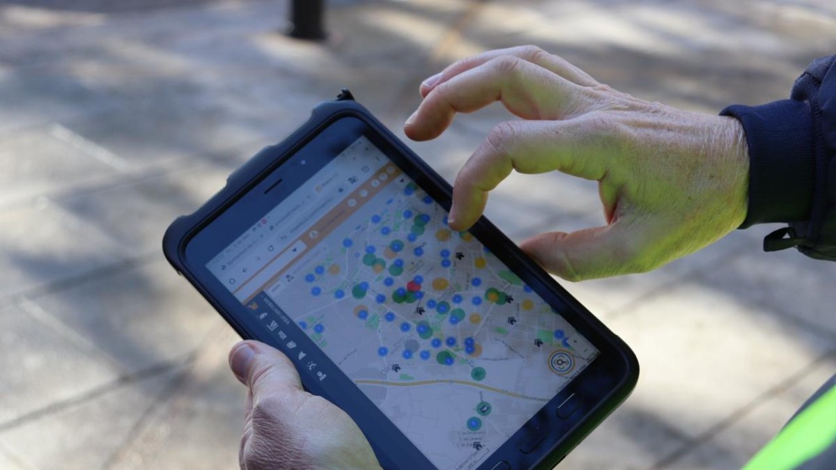 Imagen del nuevo sistema informático para los inspectores.