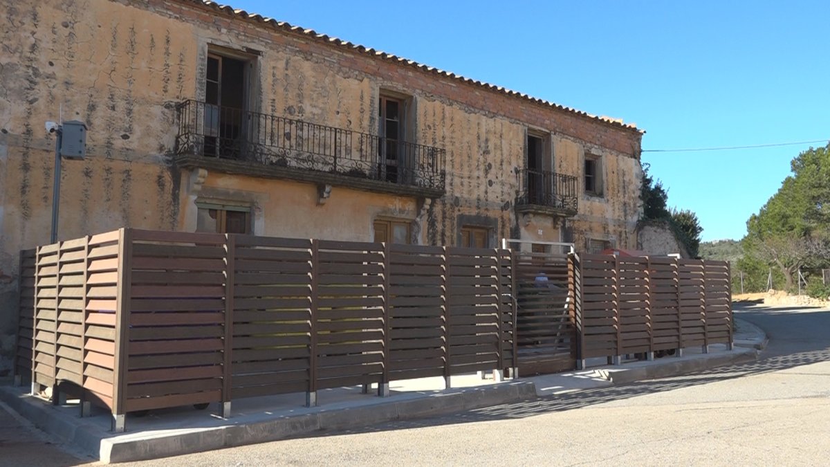 Un dels espais de recollida tancats