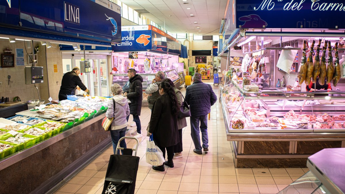 Interior del Mercado de Torreforta.