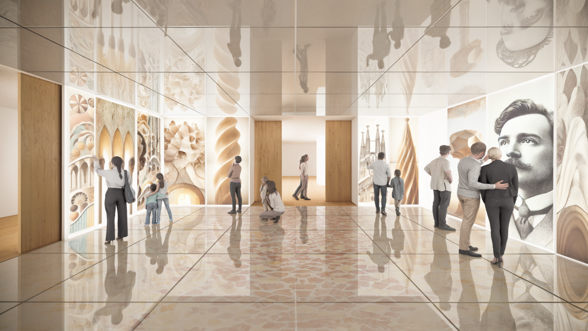 Render de la reforma del Gaudí Centre.