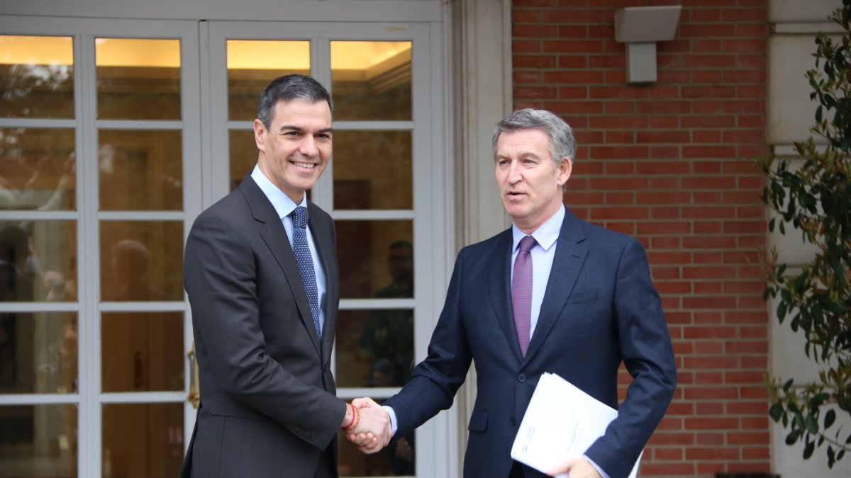 Sánchez y Feijóo, en una fotografía de archivo.