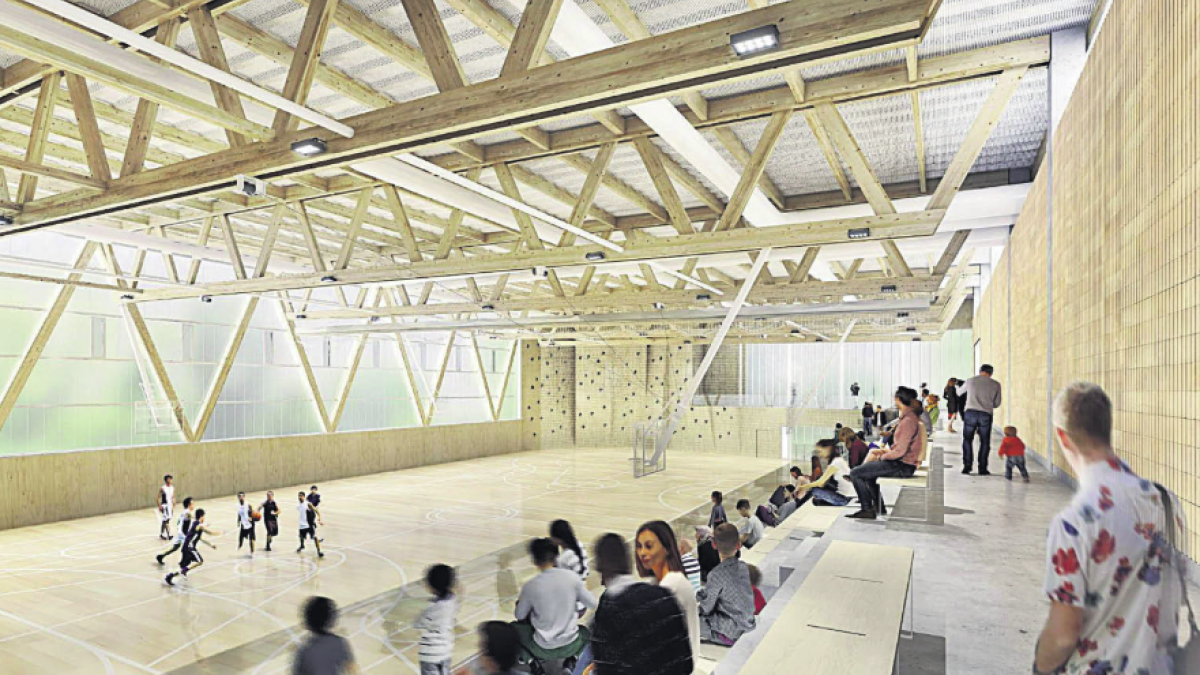 Imagen virtual de cómo se espera que quede el Pabellón del Molinillo, según el proyecto presentado durante el anterior mandato.