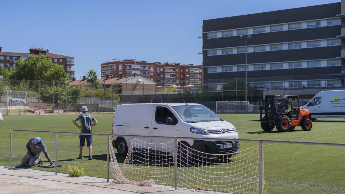 Imatge d'arxiu de treballs de millora per part de l'Ajuntament.
