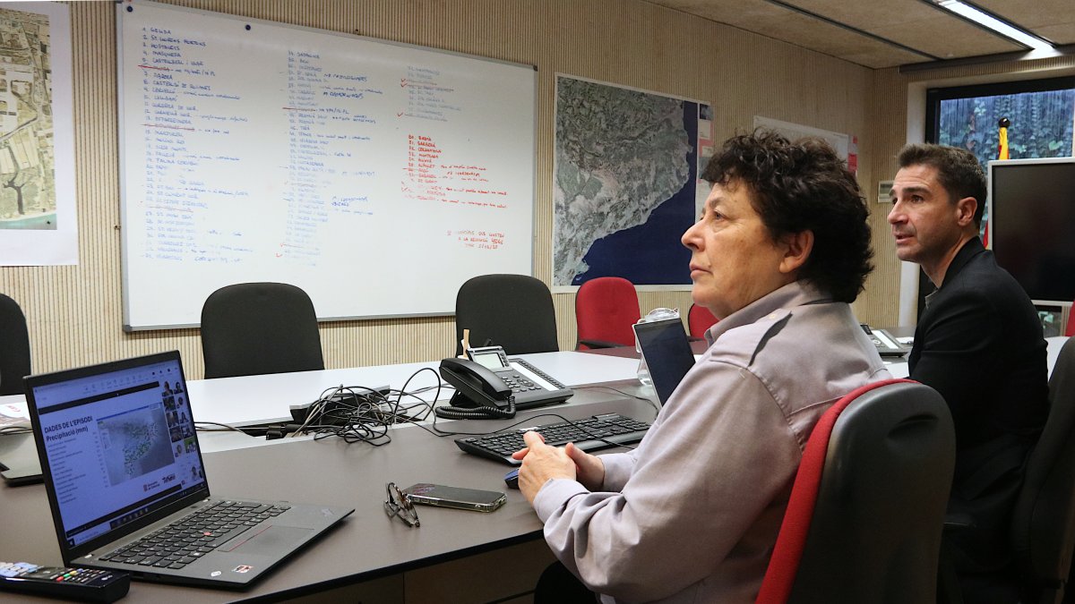 Imagen de la reunión que se ha celebrado en el Centro de Coordinación Operativa (CECAT), para abordar el temporal.