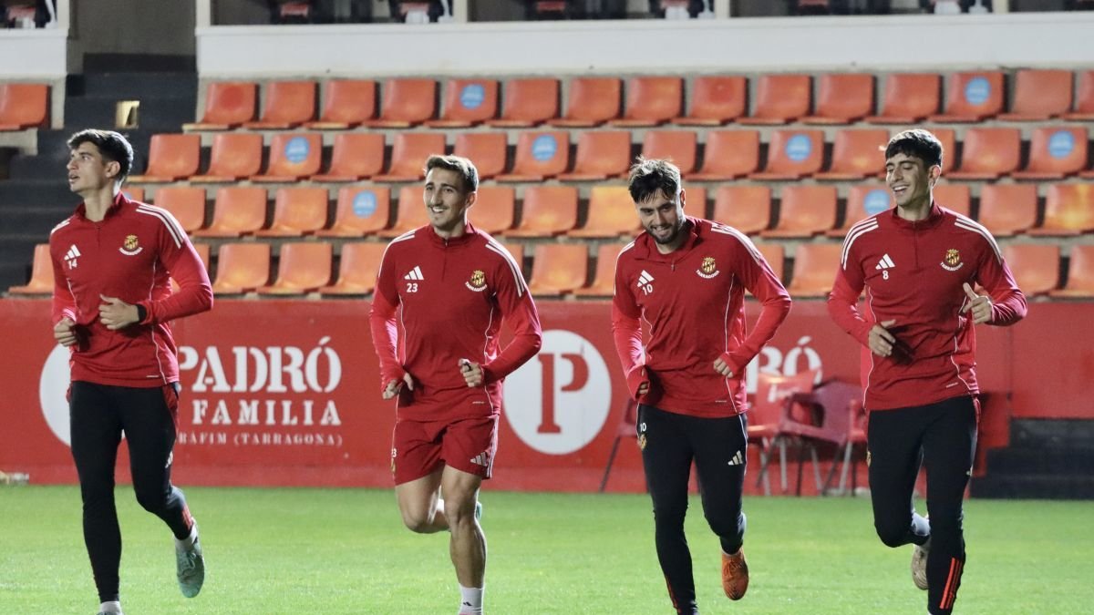 Marcos Baselga y Jaume Jardí durante el entrenamiento de ayer.
