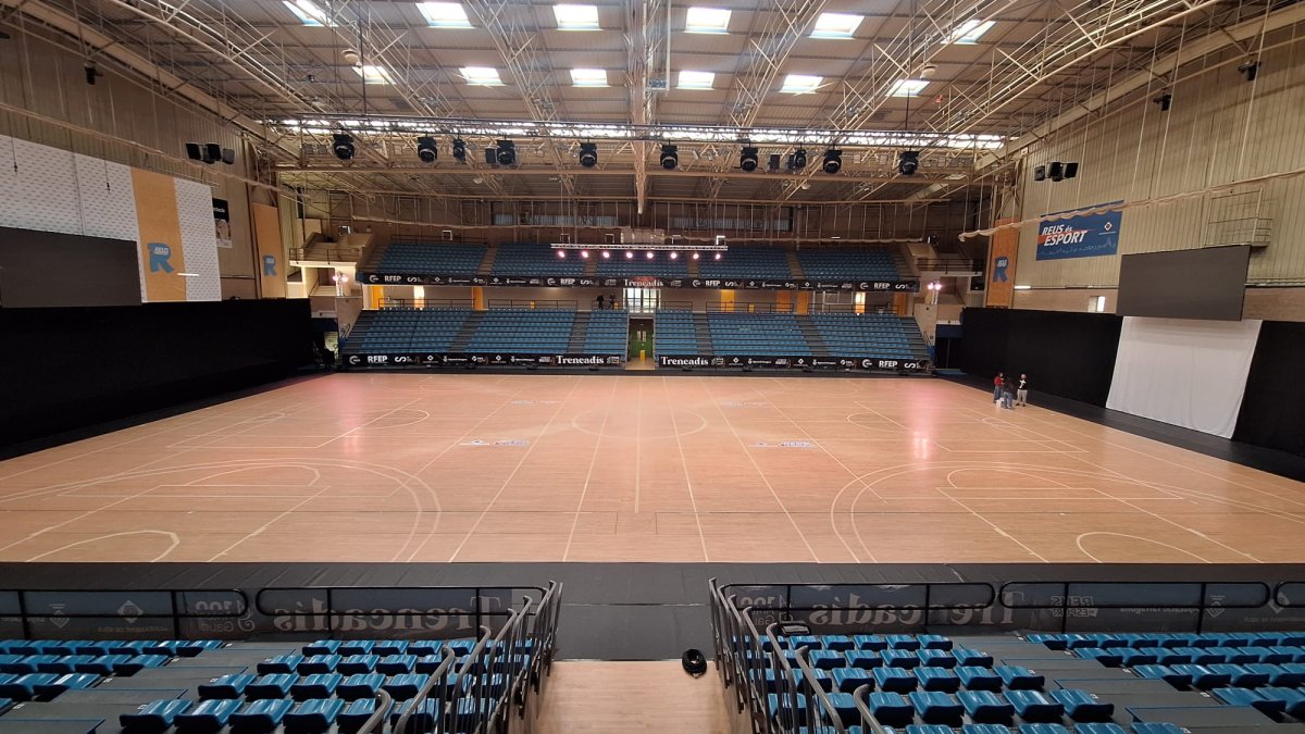 El Pabellón Olímpico preparado por el acontecimiento.