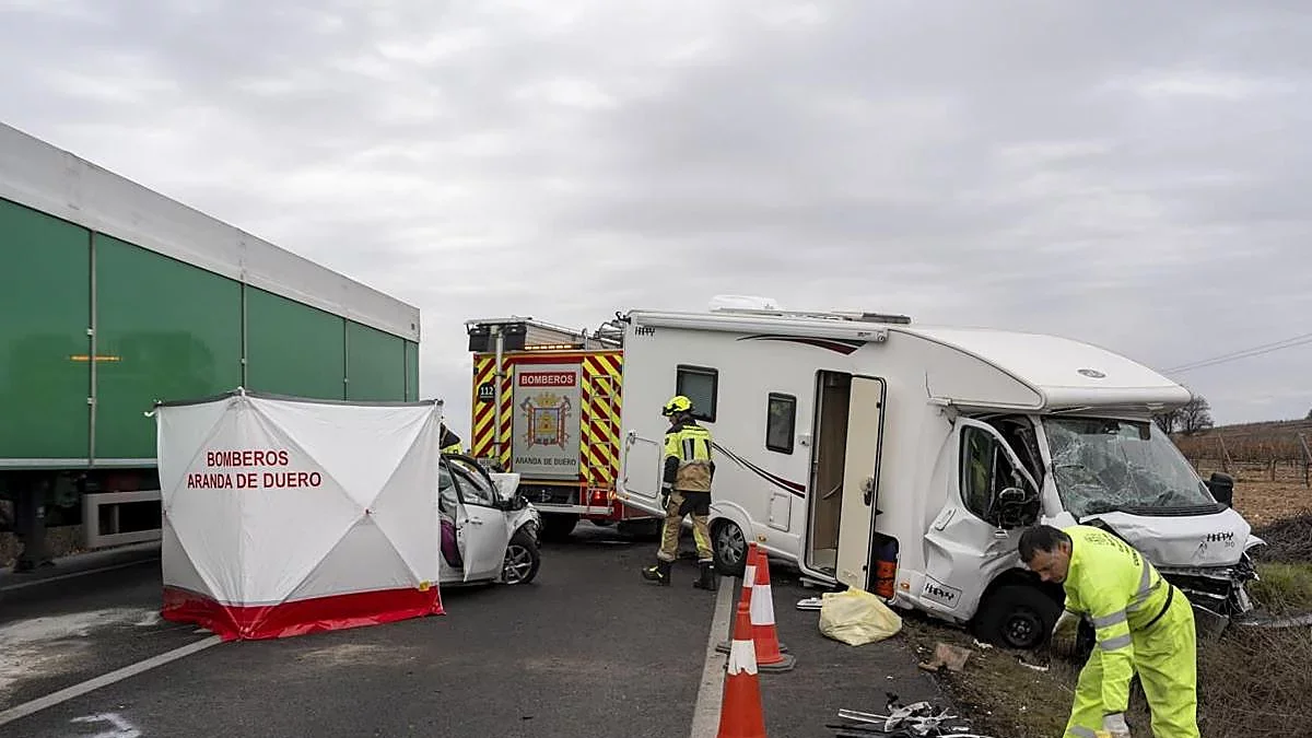 L'accident va tenir lloc al quilòmetre 288 de l'N-122 a la localitat de Fuentelisendo