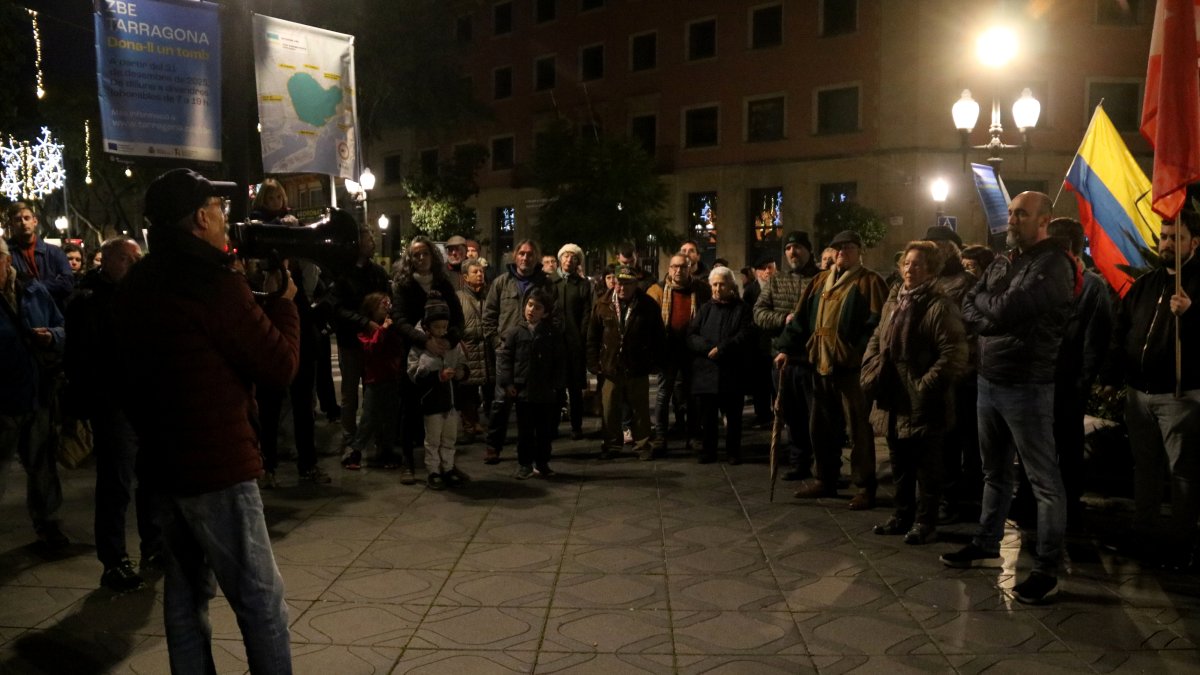 Concentració a Tarragona contra l'atac dels Estats Units a Veneçuela