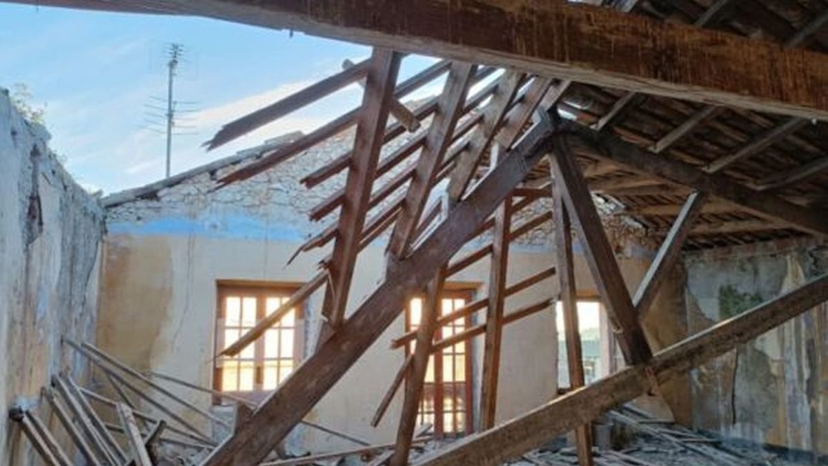 Imatge de les afectacions al casal durant el temporal l'any 2024.