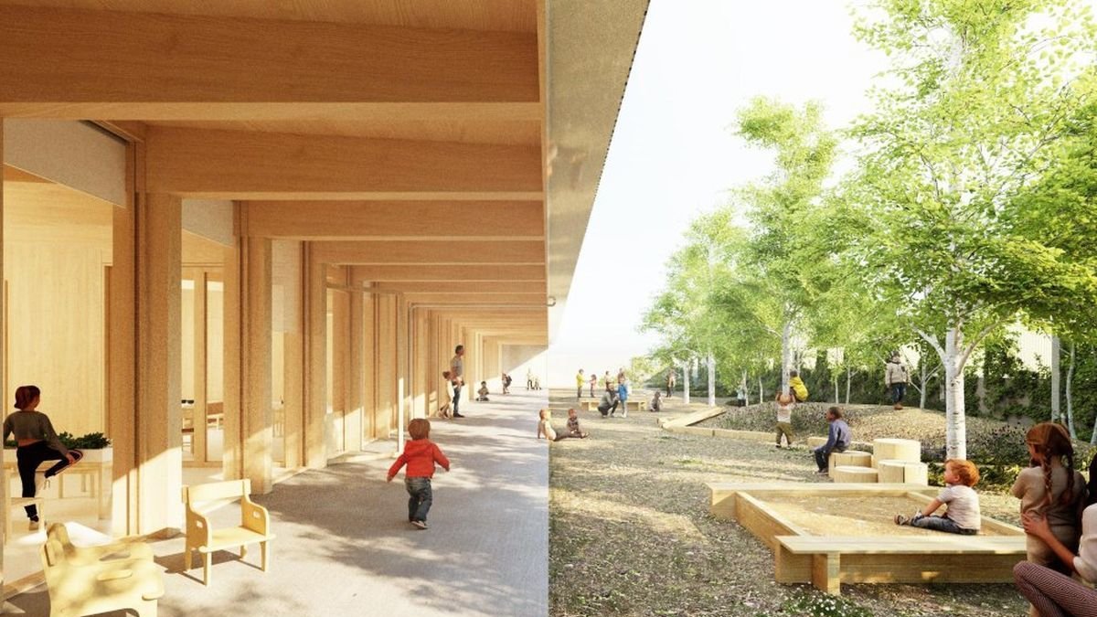 Imatge digital de com lluirà l'Escola Bressol Municipal l'Ametller.