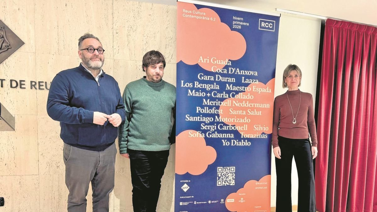 Daniel Recasens, Jacob Dalmau y Noemí Llauradó en la presentación de la programación el pasado viernes.