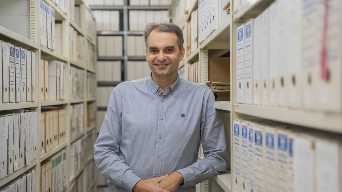 Quijada, a la seu de l’Arxiu de l’Arquebisbat de Tarragona.