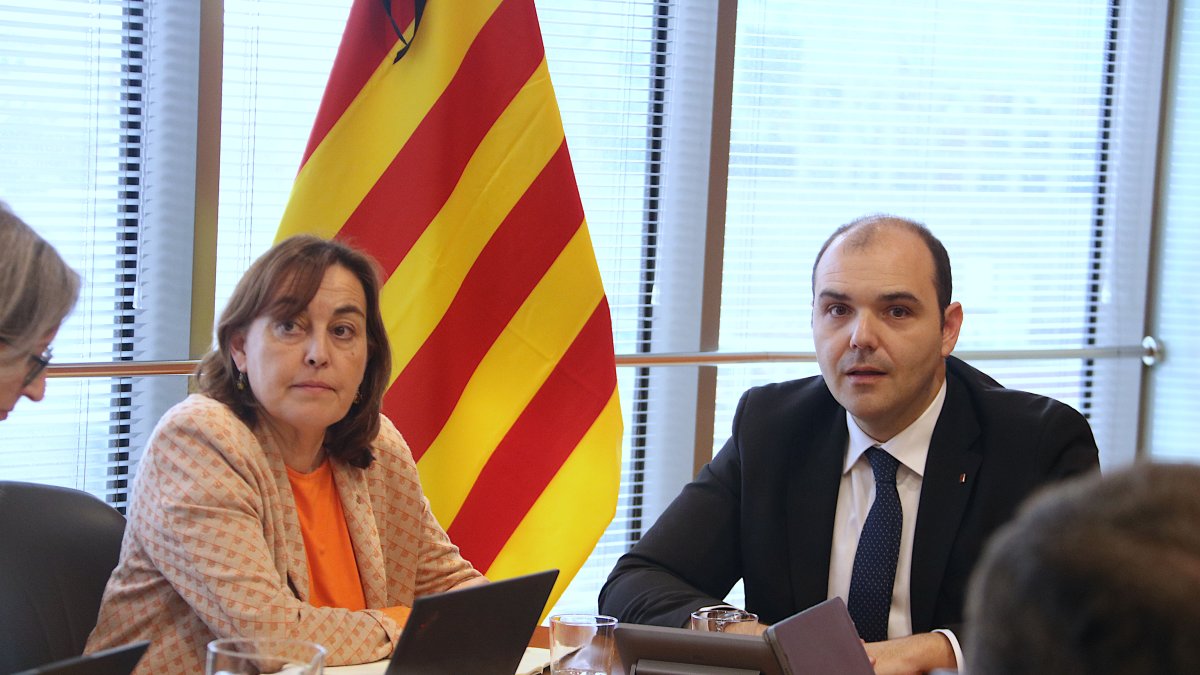 La consejera de Territorio, Sílvia Paneque, y el consejero de Presidencia, Albert Dalmau