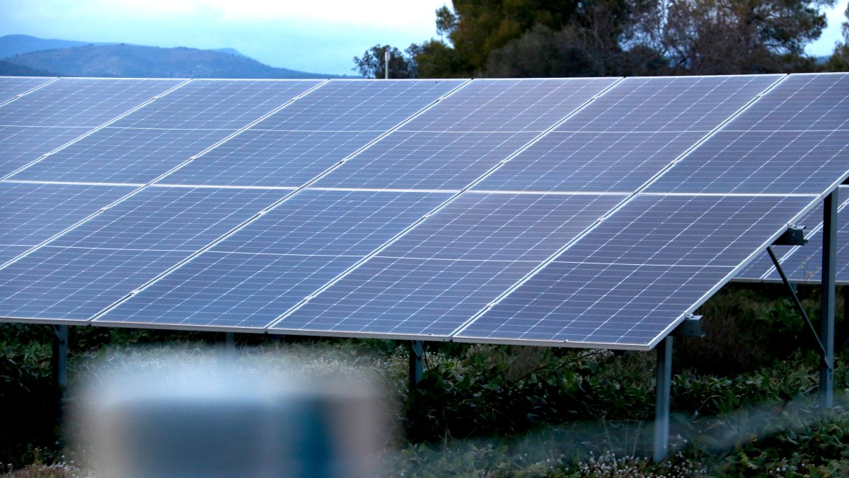Plaques fotovoltaiques a l'Arboç