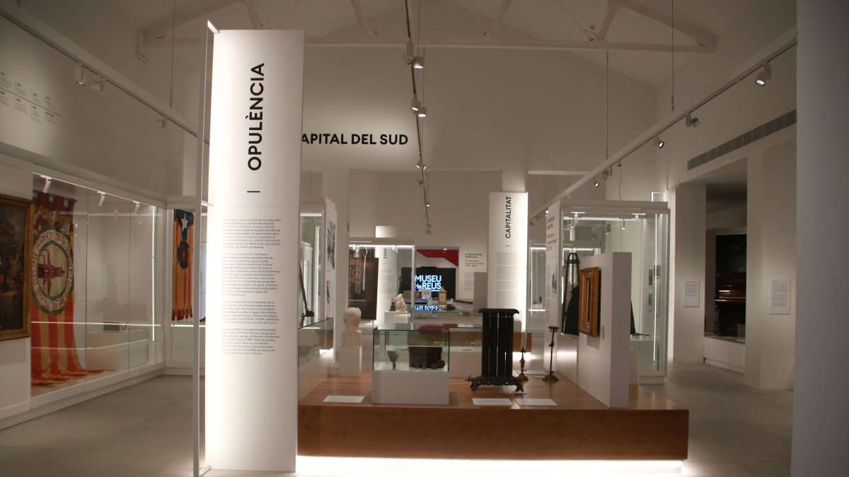 Una de les sales del renovat Museu d'Art i Història de Reus