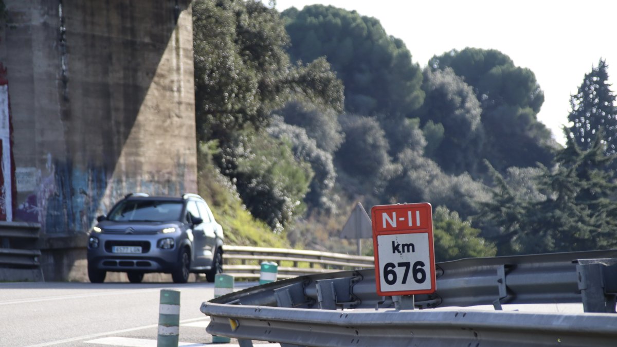 Un home va morir aquest dimecres a la nit en una sortida de via a l'N-II a Malgrat de Mar