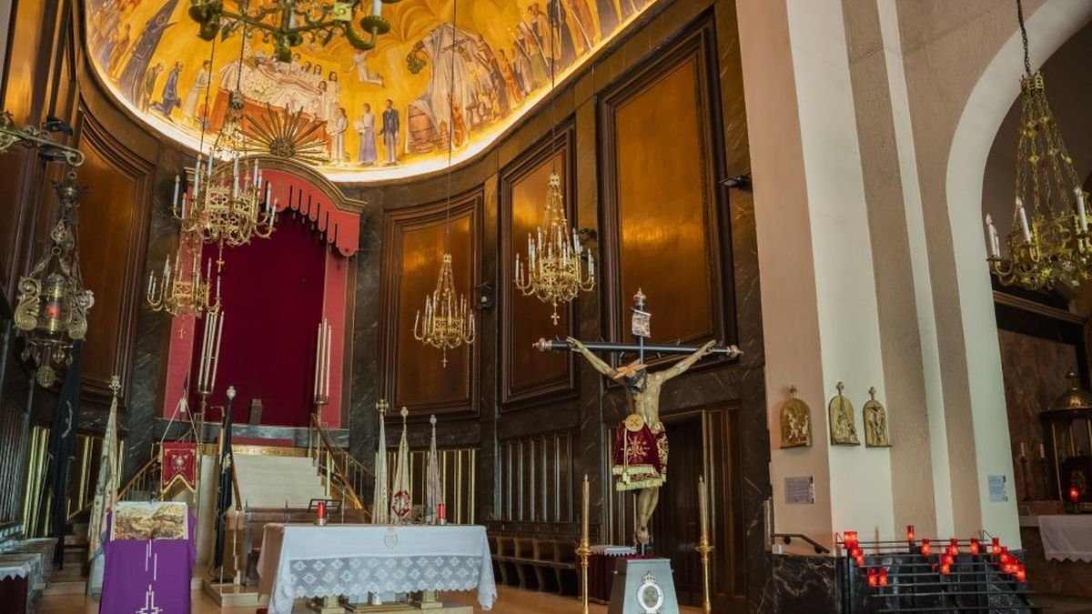 Fotografía de archivo del interior del Templo de la Sangre.